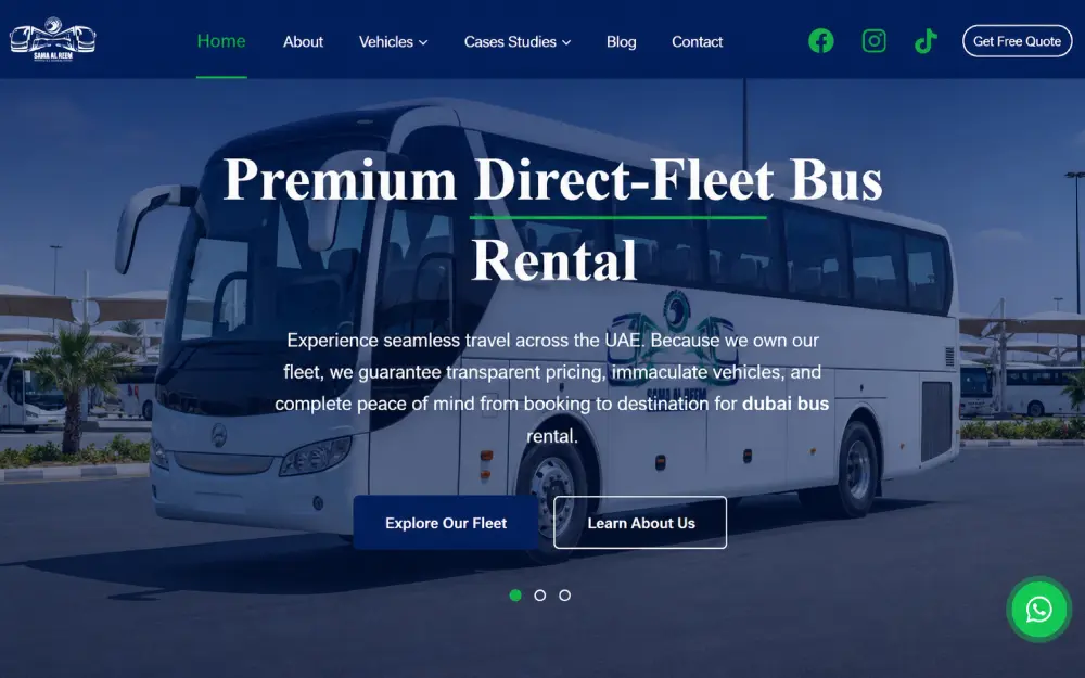Rihan Bus Rental Website