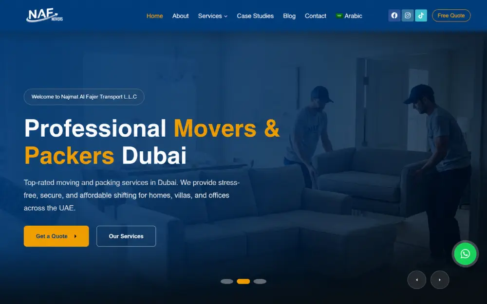 NAF Furniture Removals Website
