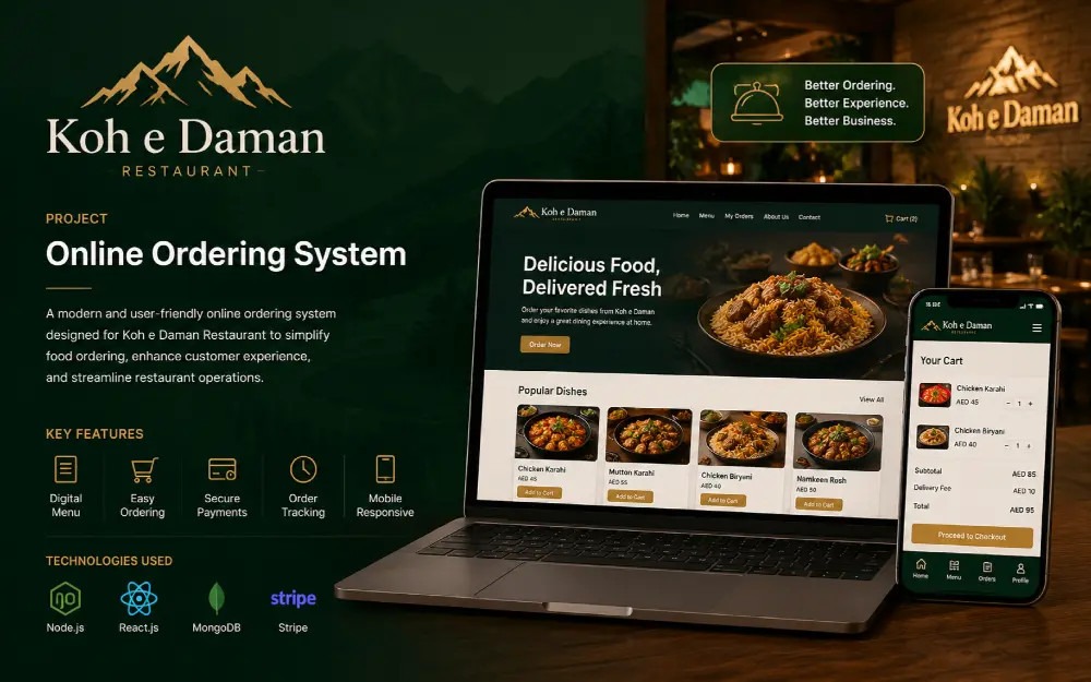 Kohe Dama Restaurant Ordering System