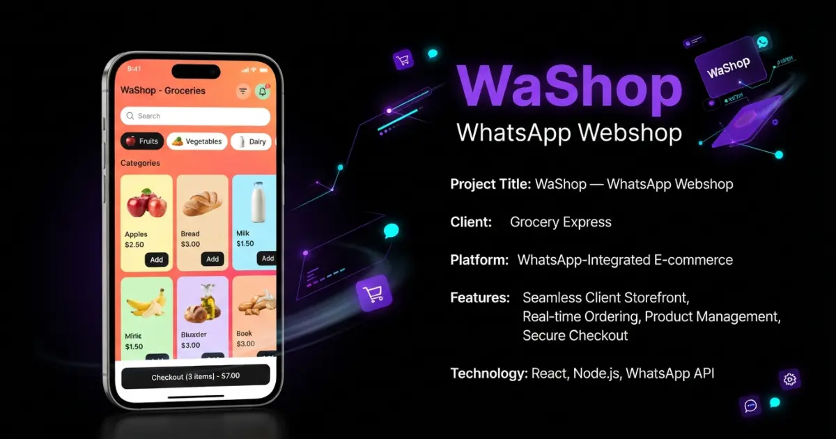 WaShop — WhatsApp Webshop