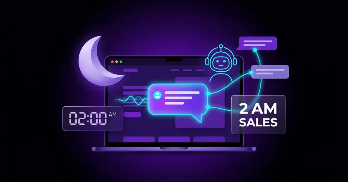 How to sell 2 am ? Your Website Gets Visitors at 2 AM. Who's Talking to Them?