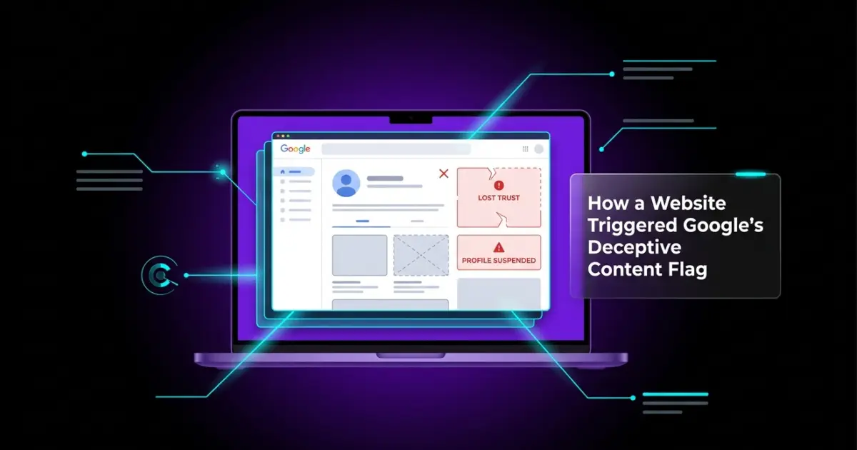 How a Website Triggered Google's Deceptive Content Flag