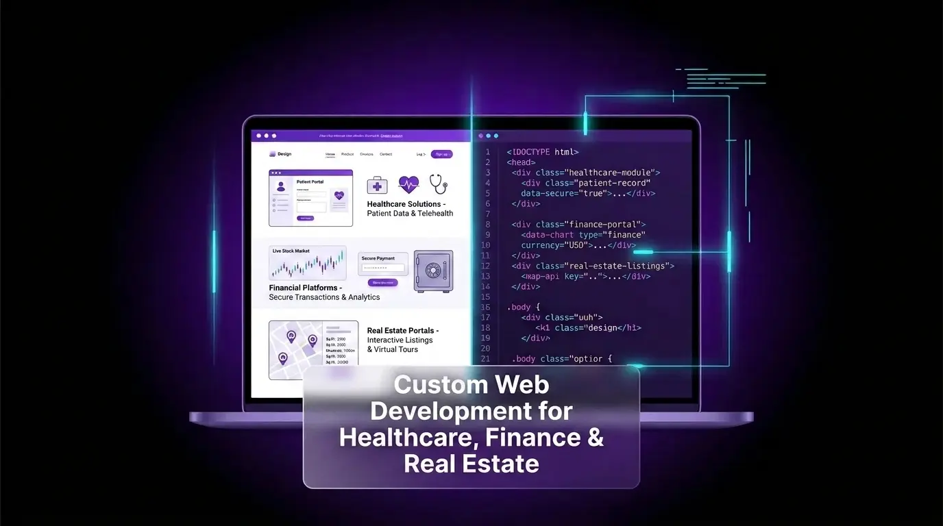 Custom Web Development for Healthcare, Finance & Real Estate