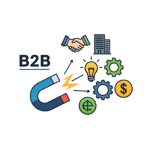 B2B lead generation icon