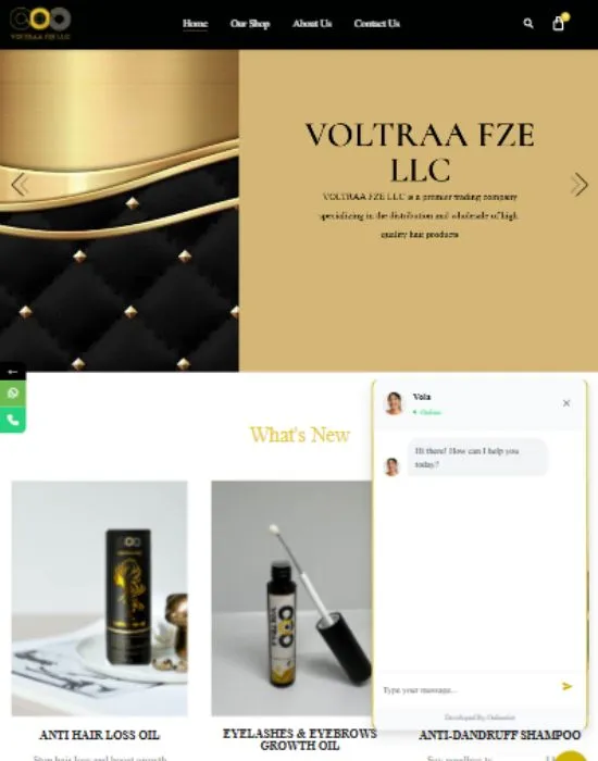 Case study of AI Chatbot for Voltraa Cosmetics.